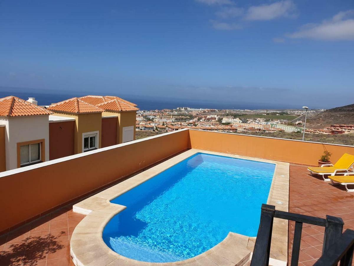 Villa Roque Del Conde With Private Pool, Terrace With Fantastic Sea Views, Wifi, Garden, Garage Adeje Eksteriør billede